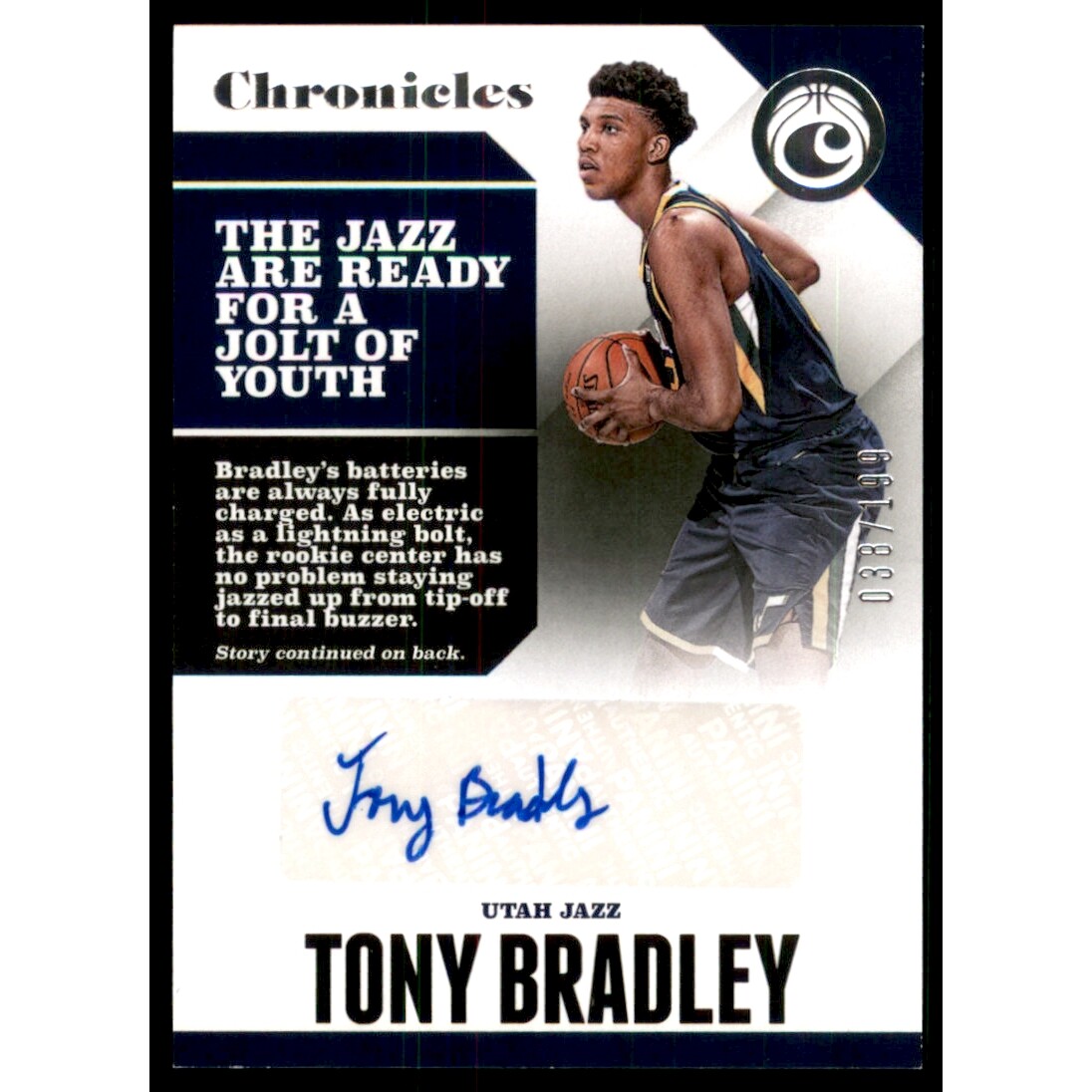 2017-18 Panini Chronicles Autographs #21 Tony Bradley/199