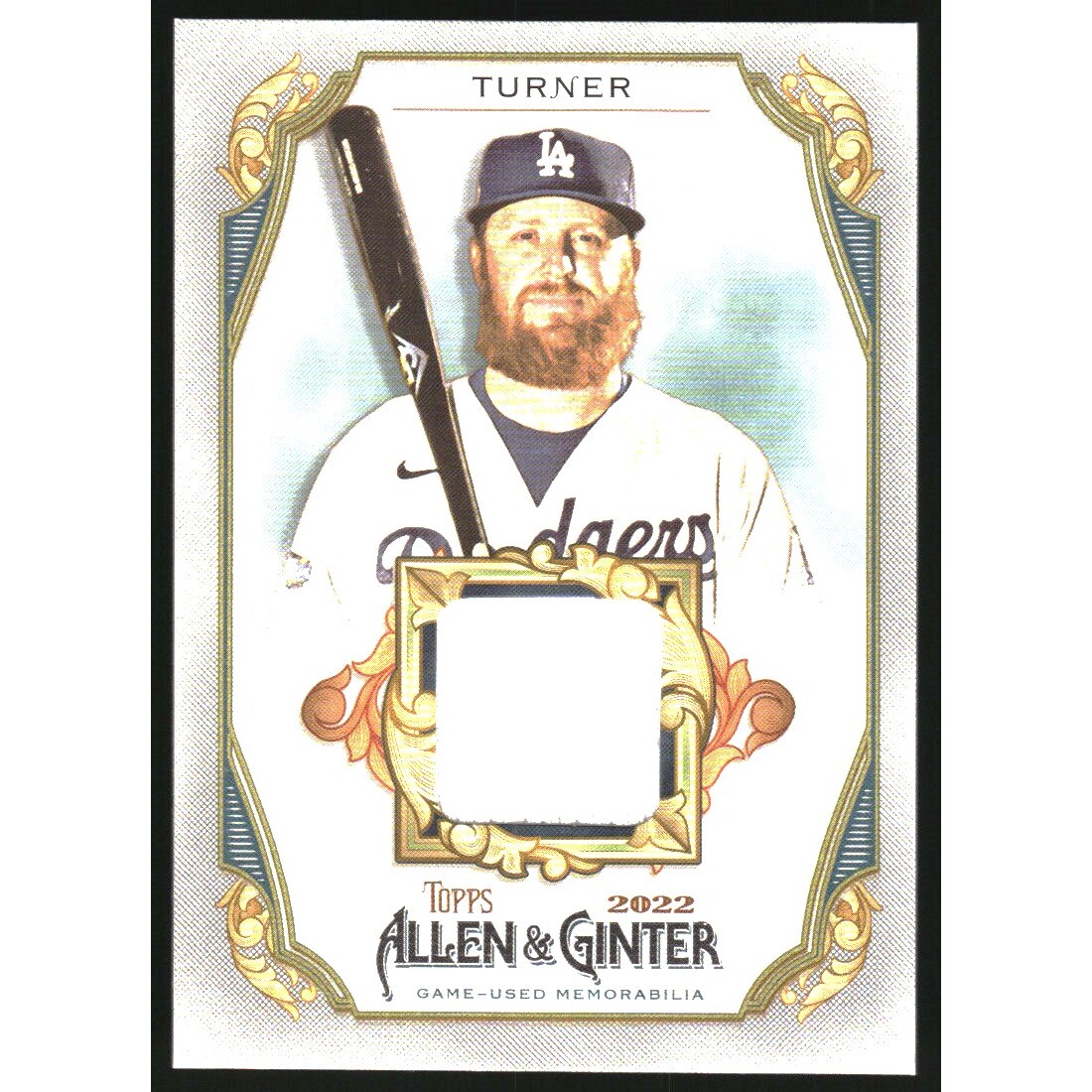 2022 Topps Allen and Ginter Relics #AGRBJT Justin Turner. rookie card picture
