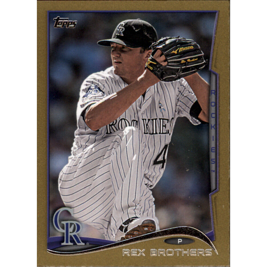 2014 Topps Mini Gold #282 Rex Brothers. rookie card picture