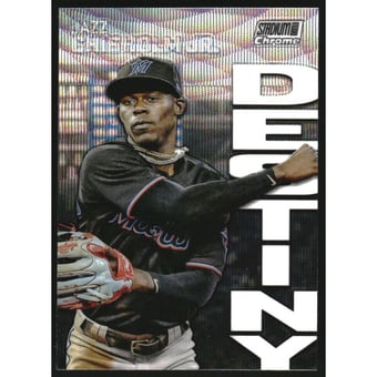 2022 Stadium Club Chrome Dynasty and Destiny Wave Refractors #4B Jazz Chisholm Jr.