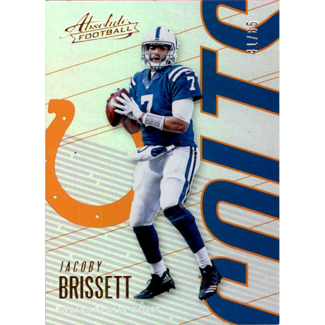 2018 Absolute Spectrum Orange #42 Jacoby Brissett 2018 Absolute Spectrum Orange #42 Jacoby Brissett