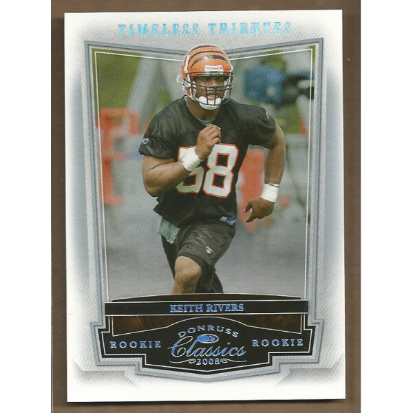 2008 Donruss Classics Timeless Tributes Silver #218 Keith Rivers. rookie card picture