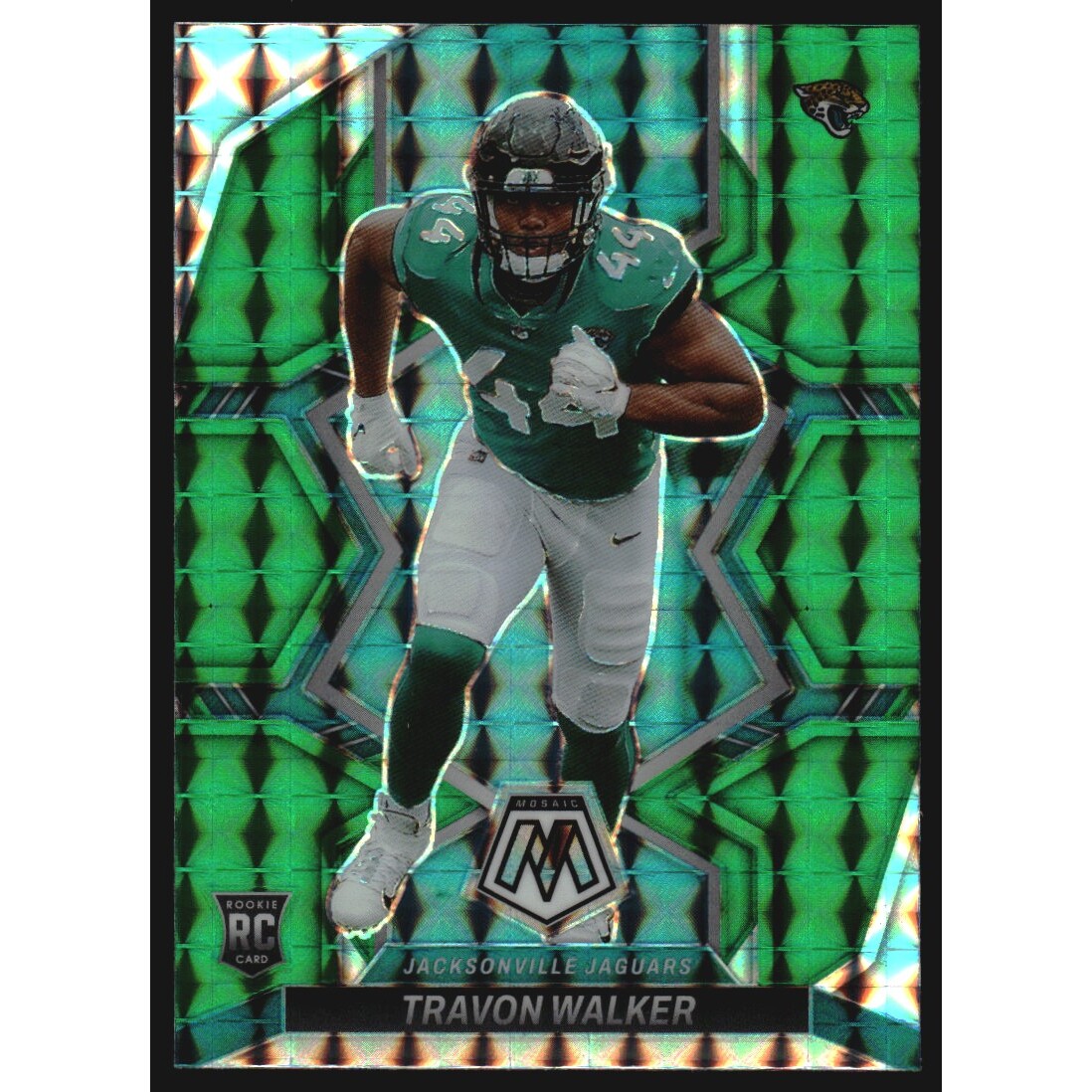 2022 Panini Mosaic Mosaic Green #333 Travon Walker