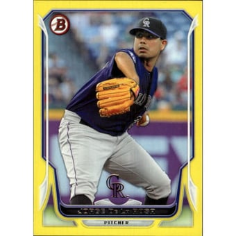 2014 Bowman Yellow #119 Jorge De La Rosa