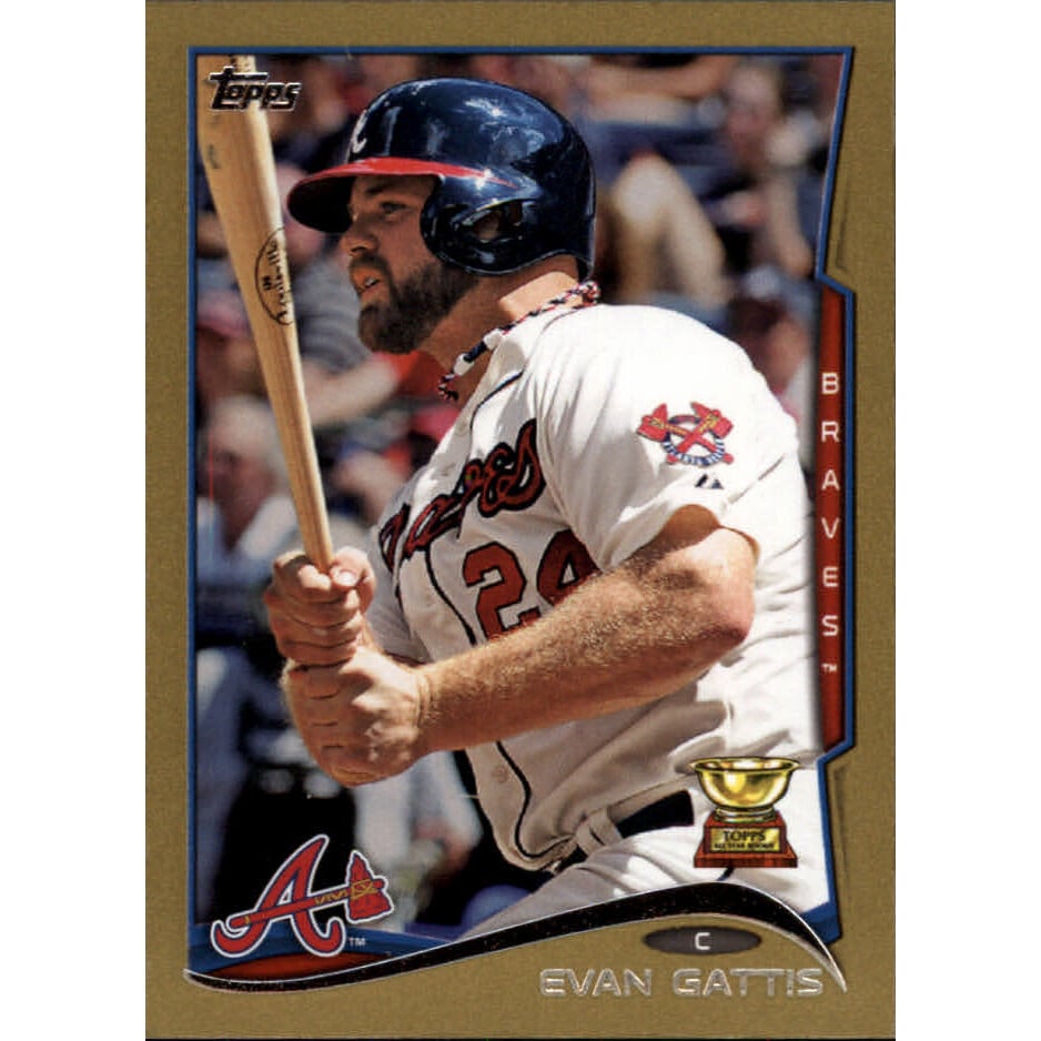 2014 Topps Mini Gold #464 Evan Gattis. rookie card picture