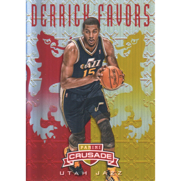 2012-13 Panini Crusade Insert Red #225 Derrick Favors