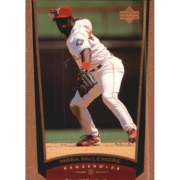 1999 Upper Deck Exclusives Level 1 #219 Mark McLemore. rookie card picture