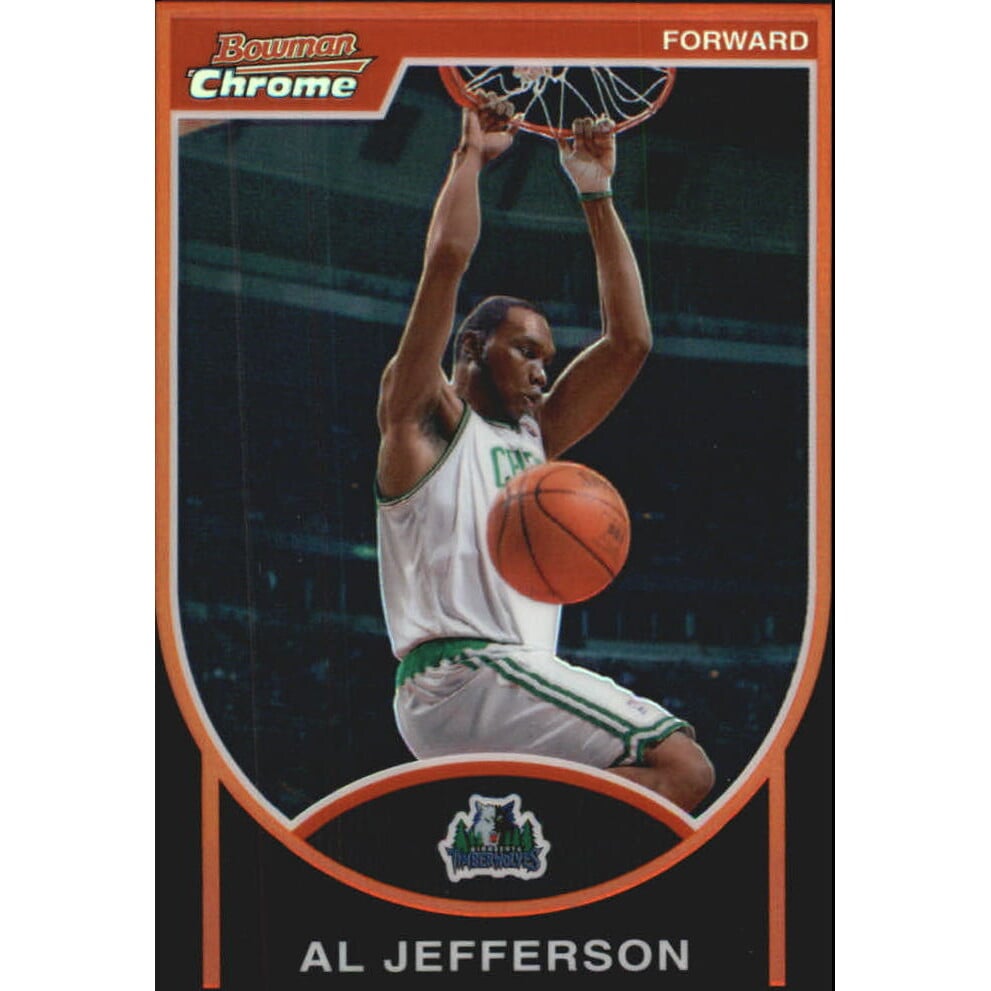 2007-08 Bowman Chrome Refractors Black #25 Al Jefferson