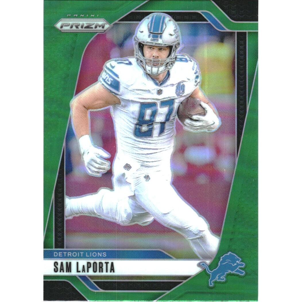 2024 Panini Prizm Prizms Green #96 Sam LaPorta. rookie card picture