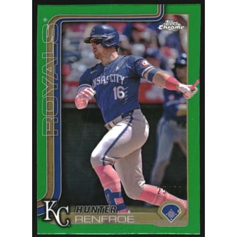 2025 Topps Chrome Green Refractors #125 Hunter Renfroe