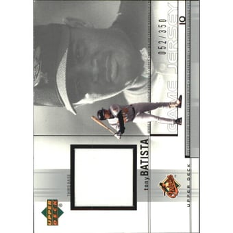 2002 Upper Deck Game Jersey #TB Tony Batista