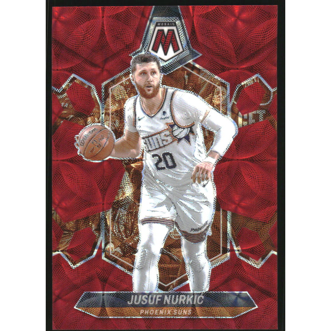 2023-24 Panini Mosaic Mosaic Red International #72 Jusuf Nurkic 2023-24 Panini Mosaic Mosaic Red International #72 Jusuf Nurkic