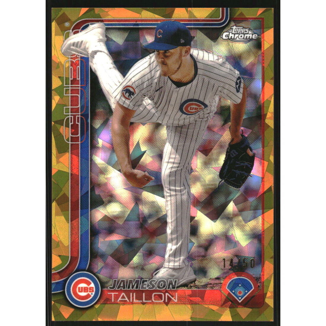 2025 Topps Chrome Sapphire Gold Refractors #33 Jameson Taillon. rookie card picture