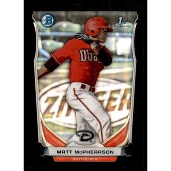 2014 Bowman Chrome Prospects Black Refractors #BCP55 Matt McPhearson