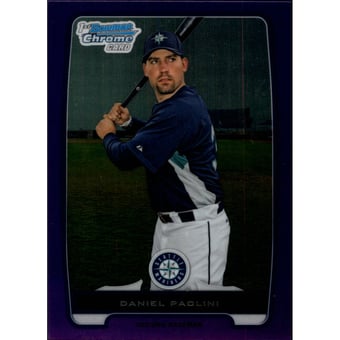 2012 Bowman Chrome Prospects Purple Refractors #BCP190 Daniel Paolini