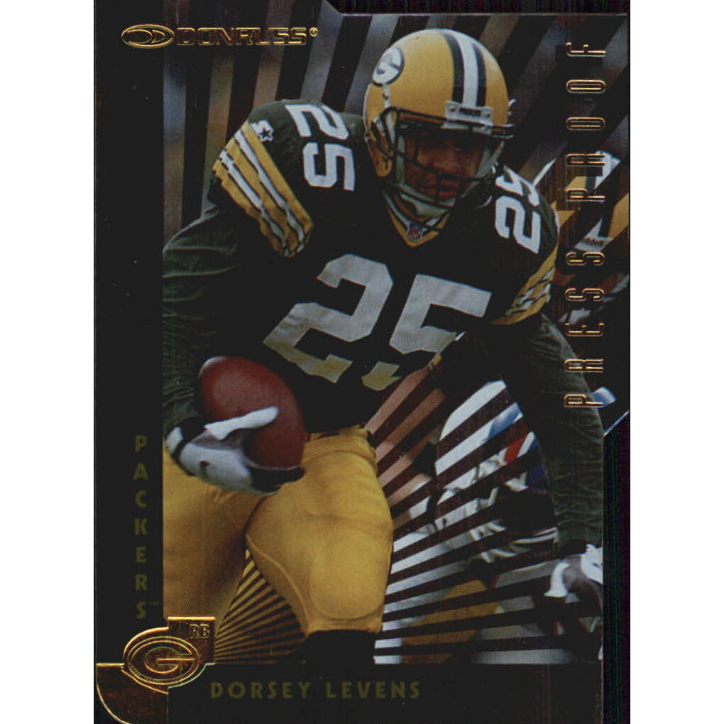 1997 Donruss Press Proofs Gold Die Cuts #153 Dorsey Levens. rookie card picture