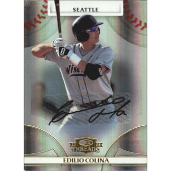 2008 Donruss Threads Signatures Gold #68 Edilio Colina/975