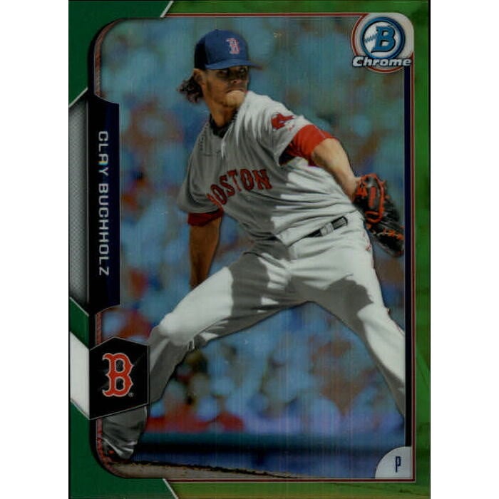 2015 Bowman Chrome Green Refractors #6 Clay Buchholz