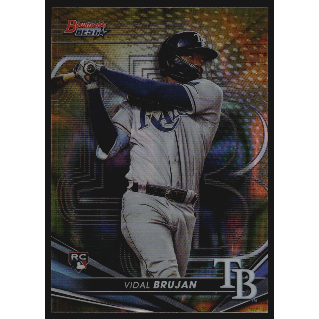 2022 Bowman's Best Gold Lava Refractors #55 Vidal Brujan