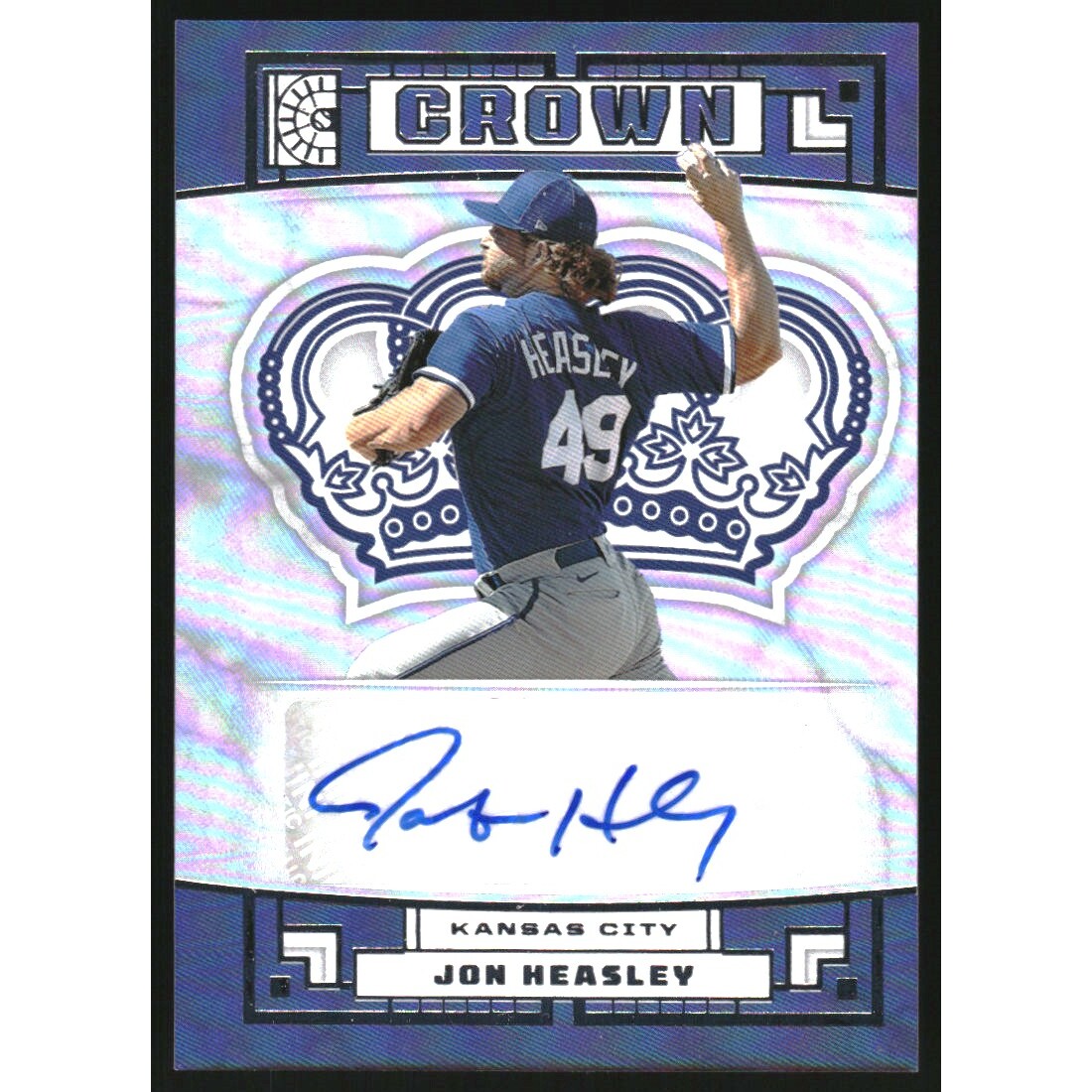 2022 Panini Capstone Crown Autographs #38 Jon Heasley. rookie card picture