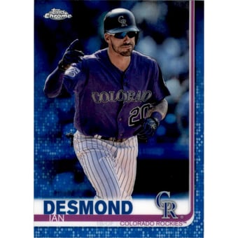 2019 Topps Chrome Blue Refractors #113 Ian Desmond