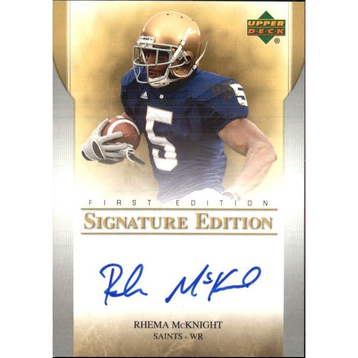 2007 Upper Deck First Edition Autographs #SERM Rhema McKnight