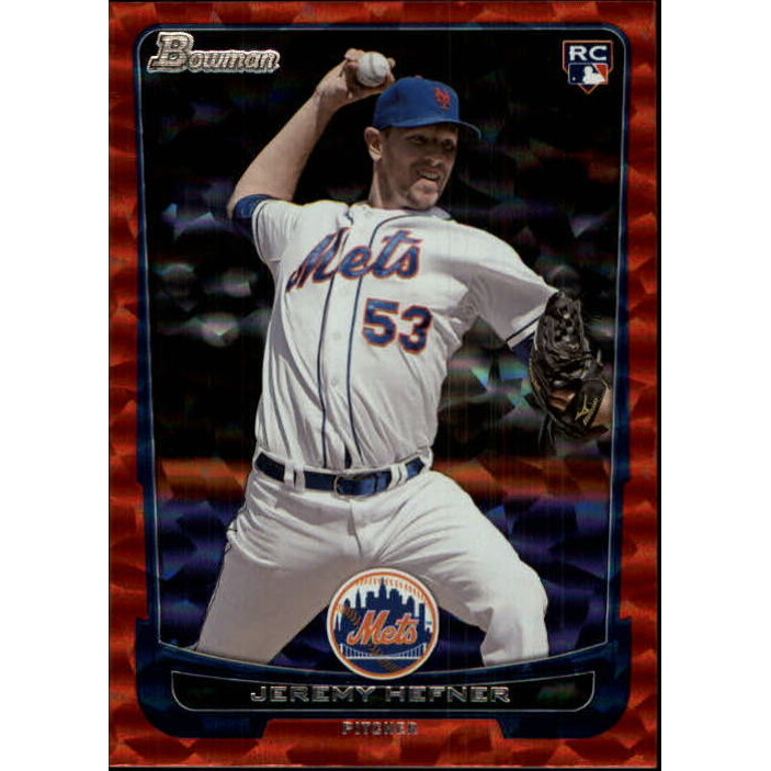 2012 Bowman Draft Red Ice #42 Jeremy Hefner