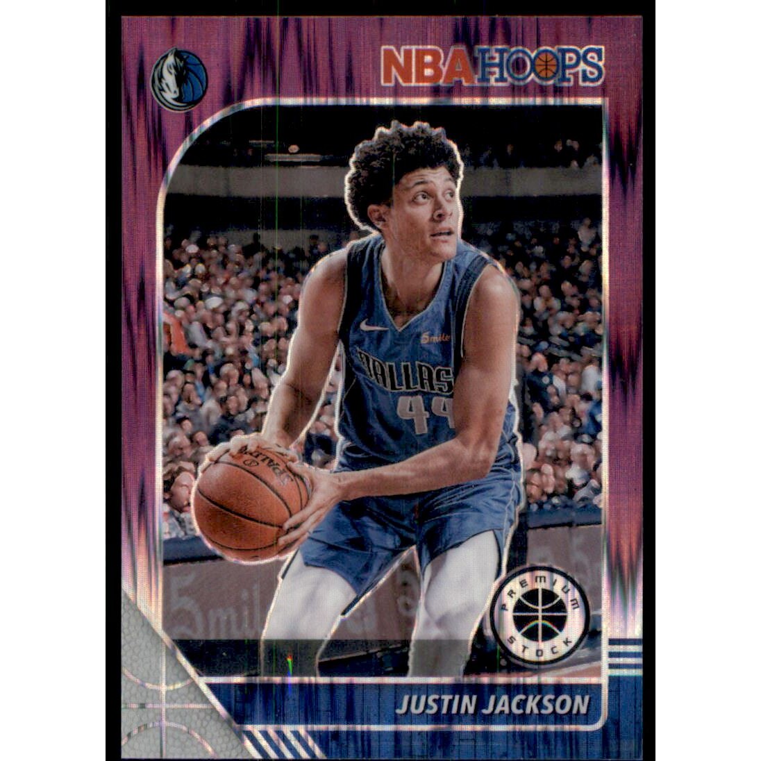 2019-20 Hoops Premium Stock Prizms Purple Flash #44 Justin Jackson