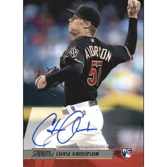 2014 Stadium Club Autographs #SCACA Chase Anderson