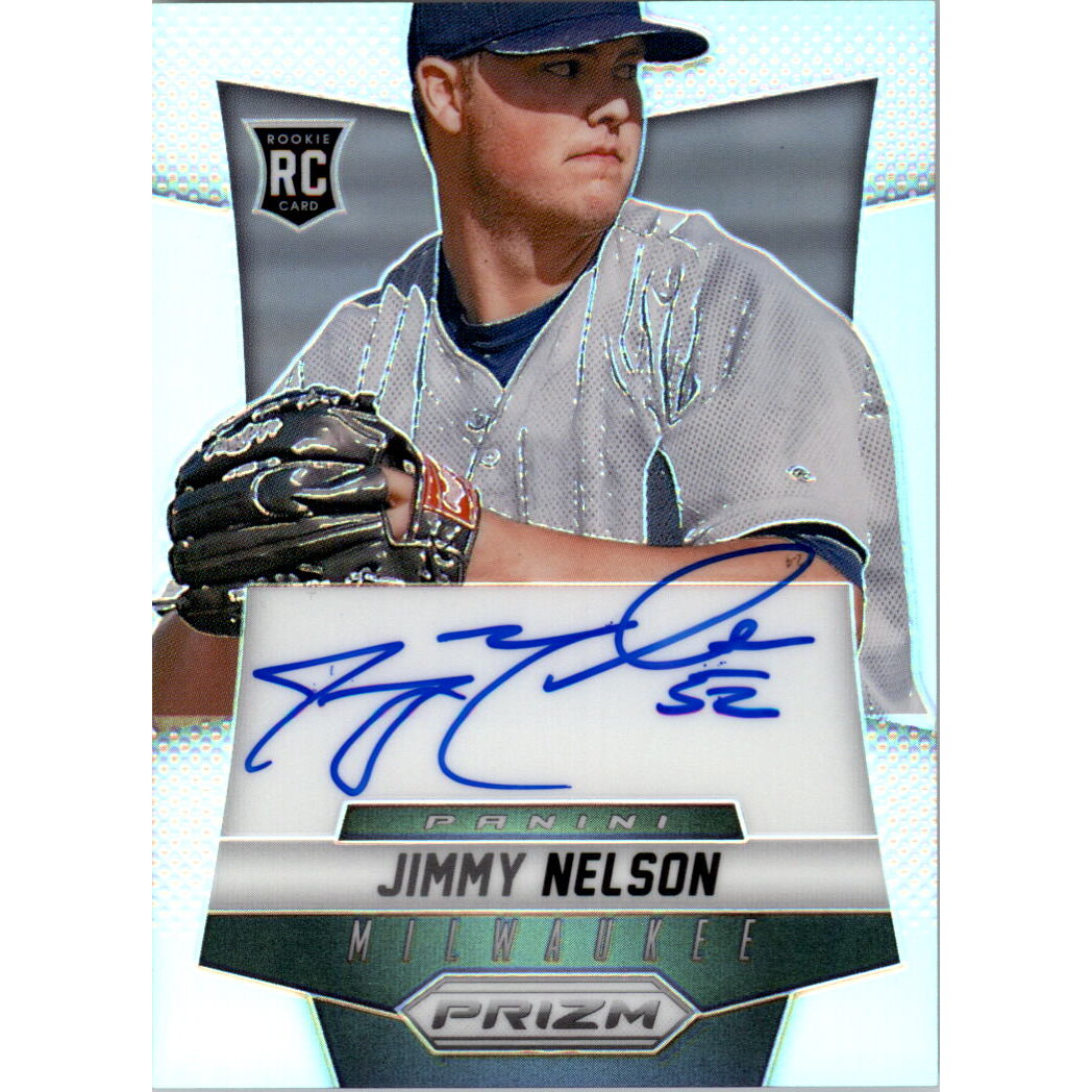 2014 Panini Prizm Rookie Autographs Prizms #JN Jimmy Nelson 2014 Panini Prizm Rookie Autographs Prizms #JN Jimmy Nelson