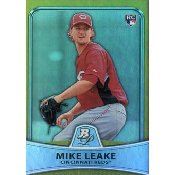 2010 Bowman Platinum Gold Refractors #47 Mike Leake