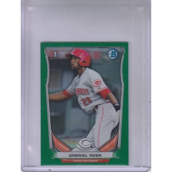 2014 Bowman Chrome Mini Factory Set Green Refractors #39 Gabriel Rosa