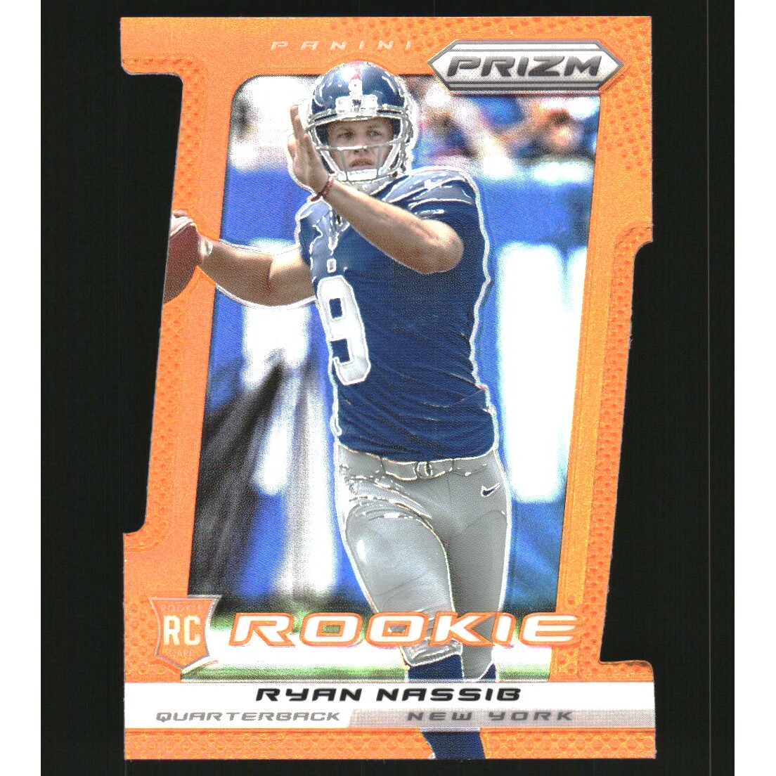 2013 Panini Prizm Prizms Orange Die Cut #281 Ryan Nassib. rookie card picture