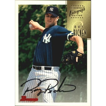 1997 Bowman Certified Black Ink Autographs #CA65 Ray Ricken