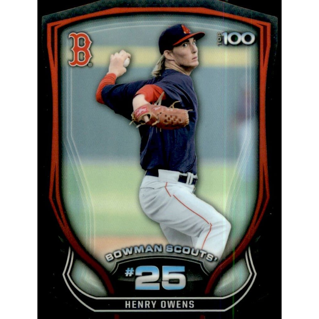 2015 Bowman Chrome Bowman Scouts Top 100 Die Cut #BTP25 Henry Owens