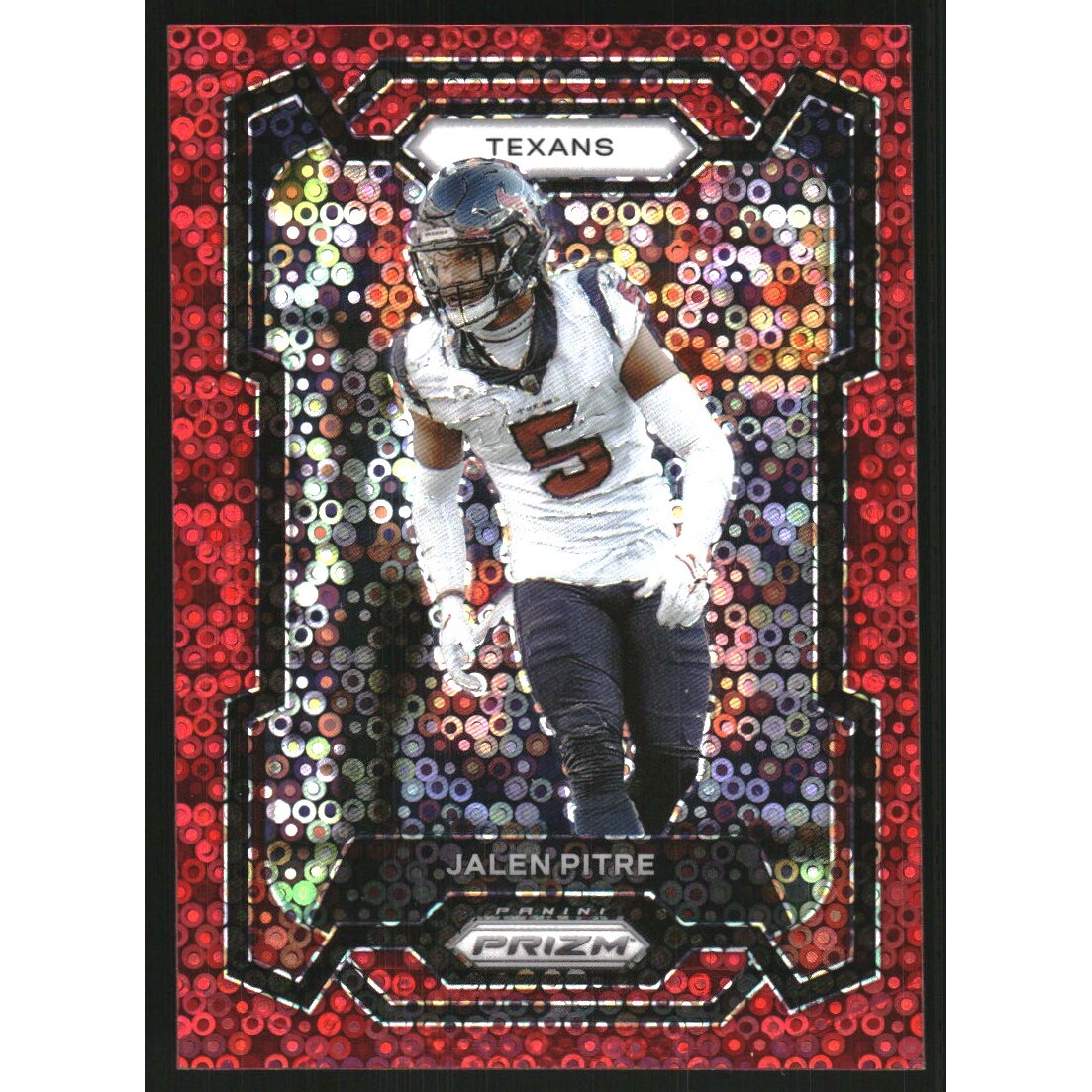 2023 Panini Prizm Prizms No Huddle Red #120 Jalen Pitre
