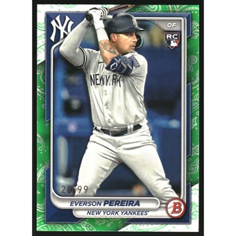 2024 Bowman Green Pattern #93 Everson Pereira