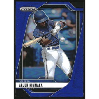 2025 Panini Prizm Prizms Blue #87 Arjun Nimmala