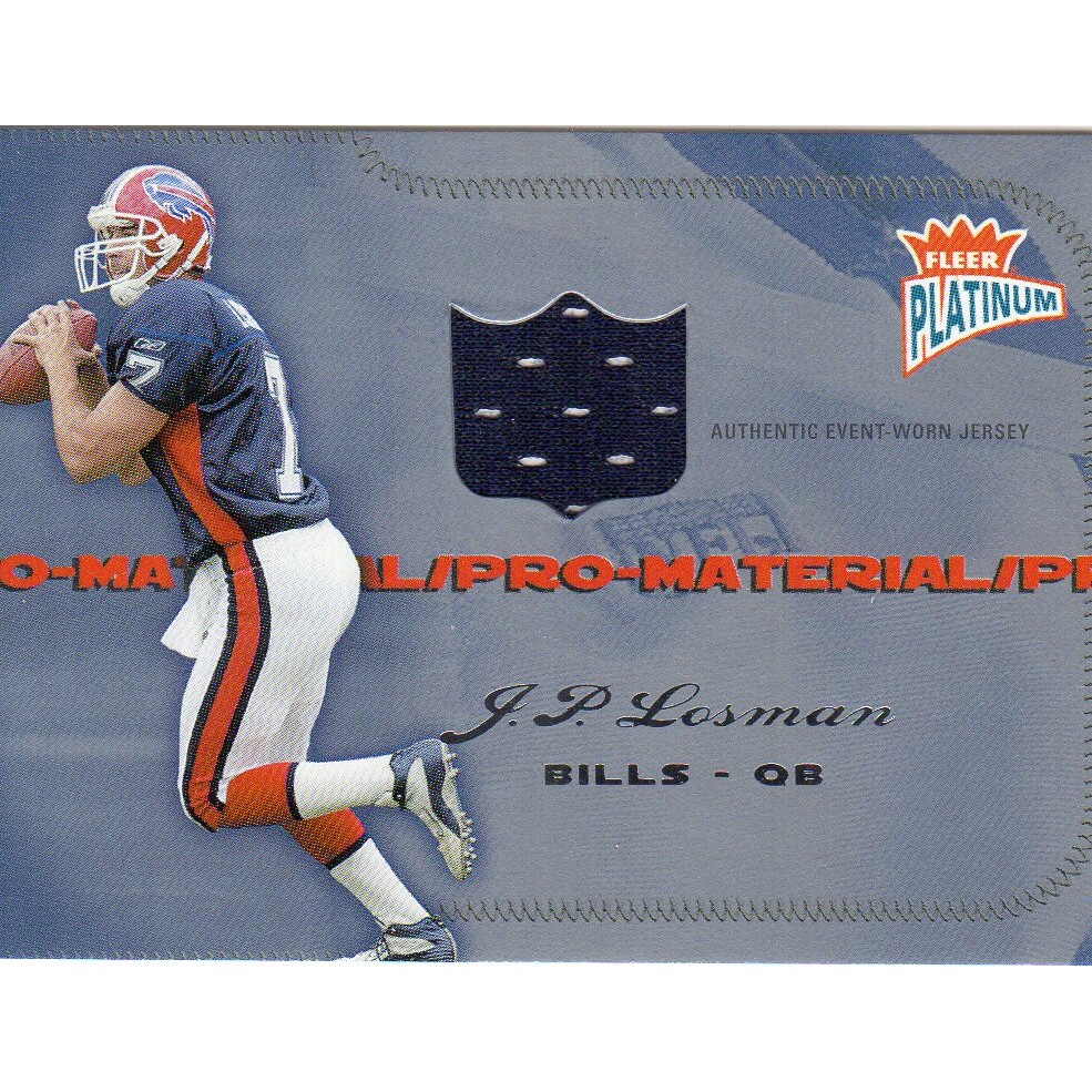 2004 Fleer Platinum Pro Material Jerseys #PMJL J.P. Losman. rookie card picture