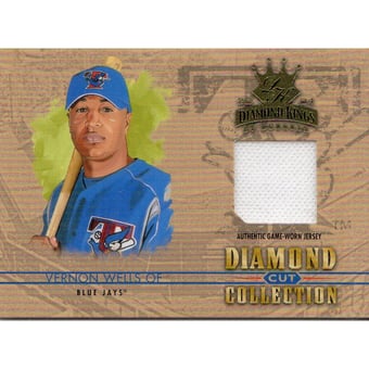 2004 Diamond Kings Diamond Cut Jerseys #DC10 Vernon Wells/100