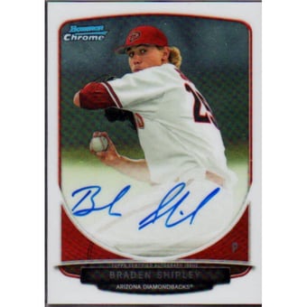 2013 Bowman Chrome Draft Draft Pick Autographs #BS Braden Shipley