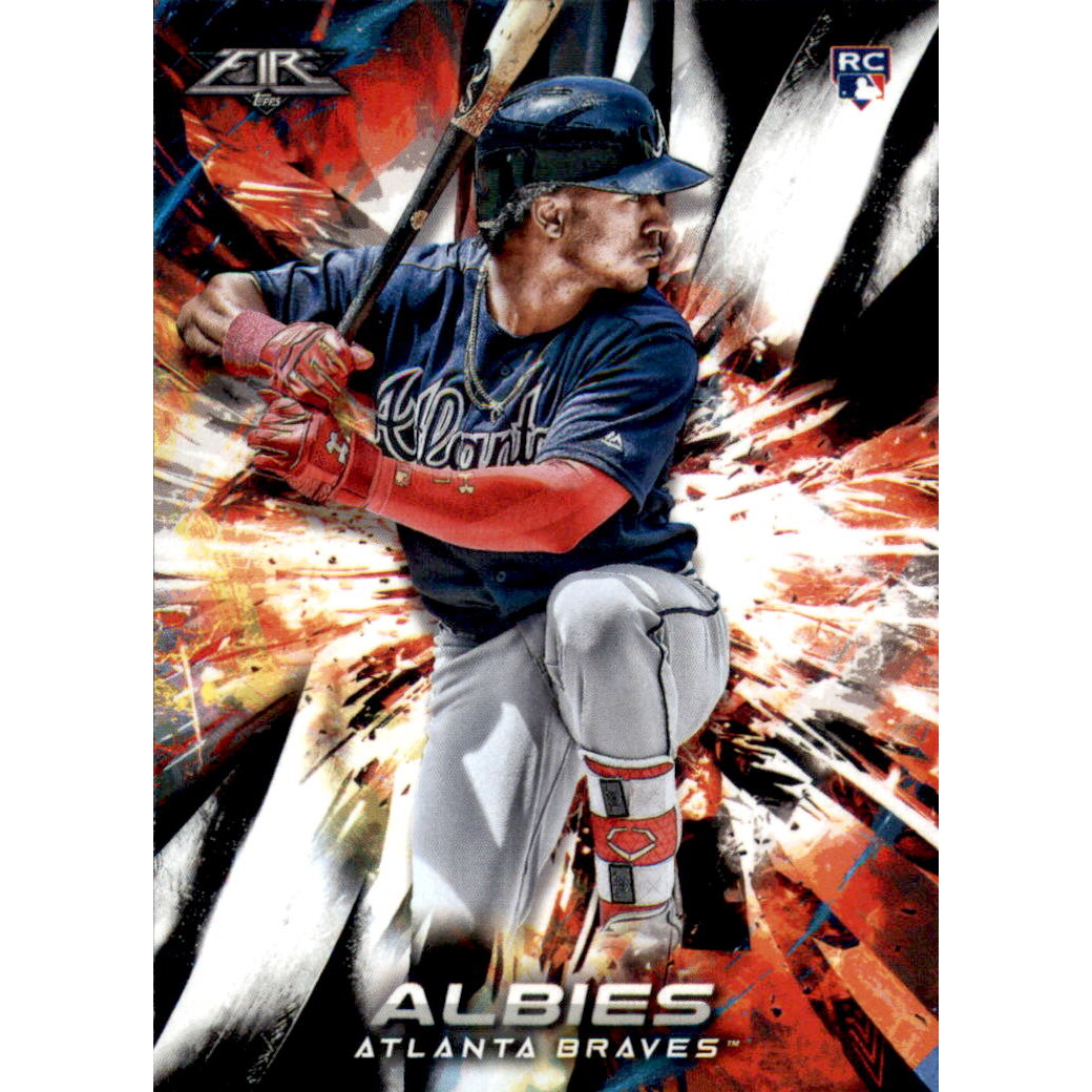 2018 Topps Fire #29 Ozzie Albies RC