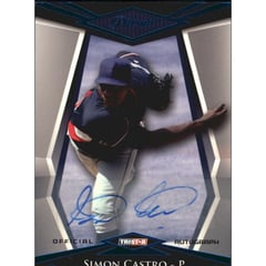 2011 TRISTAR Pursuit Autographs Blue #24 Simon Castro