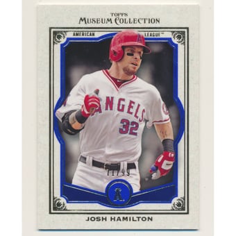 2013 Topps Museum Collection Blue #87 Josh Hamilton