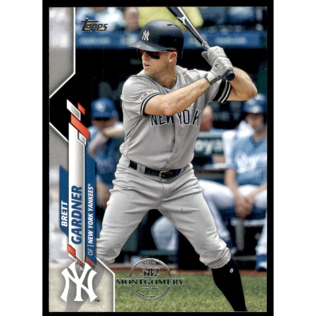 2020 Topps Factory Set 582 Montgomery Club #614 Brett Gardner. rookie card picture