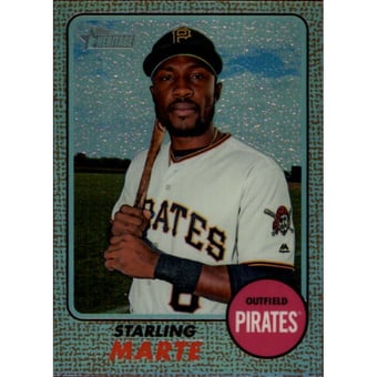 2017 Topps Heritage Chrome Refractors #THC459 Starling Marte