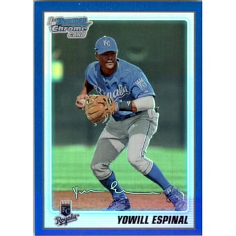 2010 Bowman Chrome Prospects Blue Refractors #BCP84 Yowill Espinal