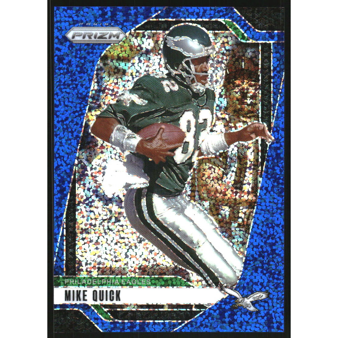 2024 Panini Prizm Prizms Blue Sparkle #238 Mike Quick. rookie card picture