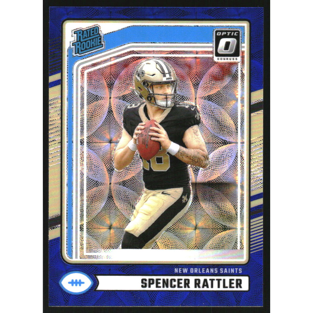 2024 Donruss Optic Rated Rookies Preview Blue Scope #359 Spencer Rattler