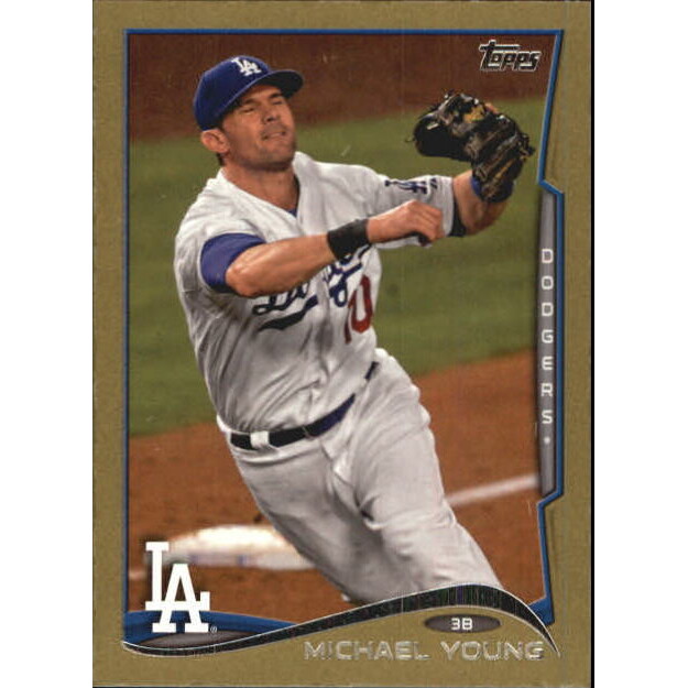 2014 Topps Mini Gold #72 Michael Young. rookie card picture